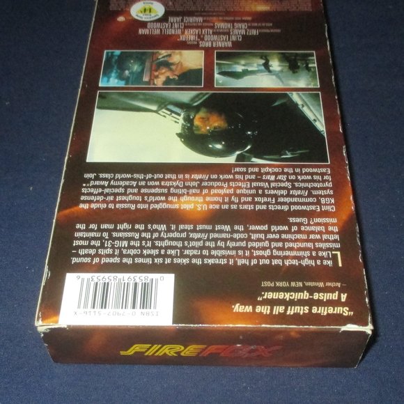 Firefox (VHS, 2000, Clint Eastwood Collection) Clint Eastwood Warner Bros - Picture 6 of 8